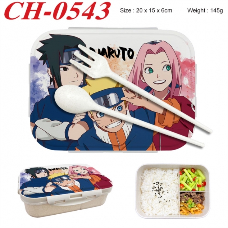 Naruto Anime themed UV printed student lunch box 20x15x6cm 145g