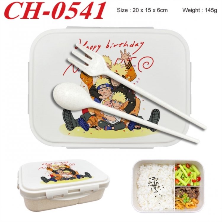 Naruto Anime themed UV printed student lunch box 20x15x6cm 145g