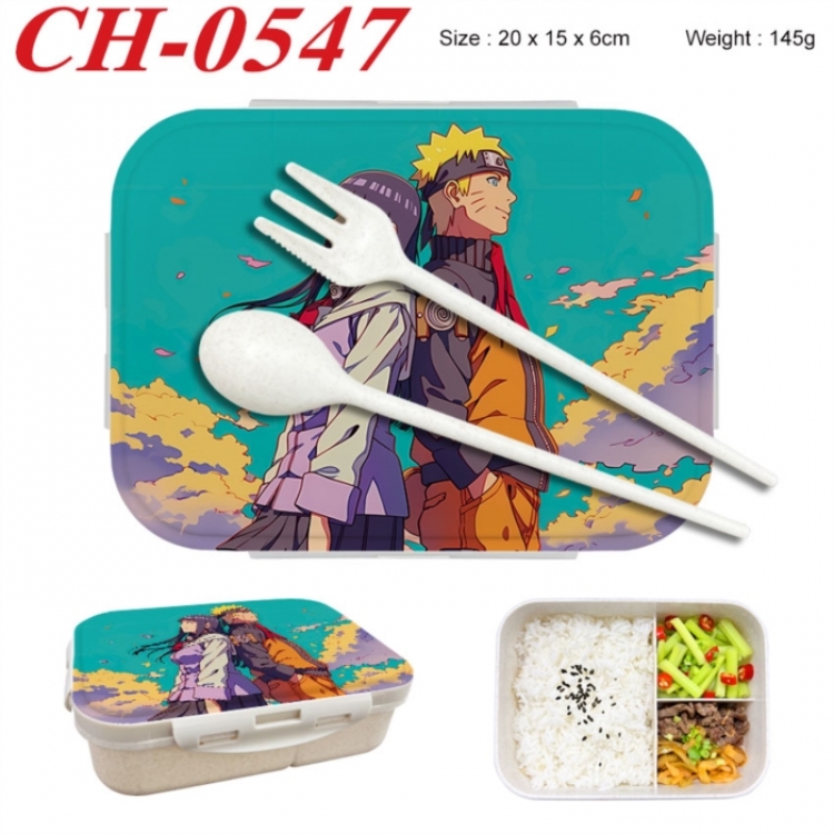 Naruto Anime themed UV printed student lunch box 20x15x6cm 145g