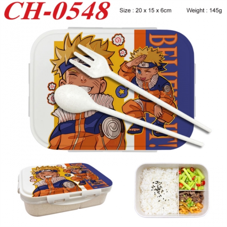 Naruto Anime themed UV printed student lunch box 20x15x6cm 145g