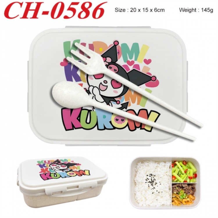 Sanrio Anime themed UV printed student lunch box 20x15x6cm 145g