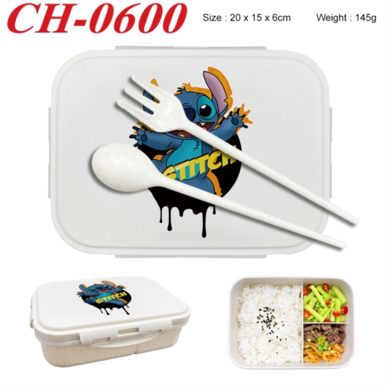 Lilo & Stitch Anime themed UV printed student lunch box 20x15x6cm 145g