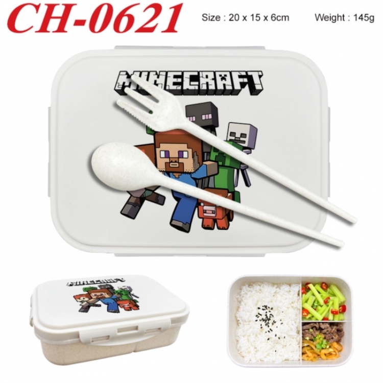 Minecraft Anime themed UV printed student lunch box 20x15x6cm 145g