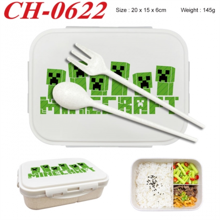 Minecraft Anime themed UV printed student lunch box 20x15x6cm 145g