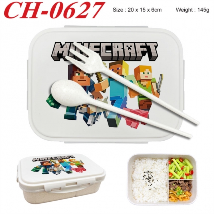 Minecraft Anime themed UV printed student lunch box 20x15x6cm 145g