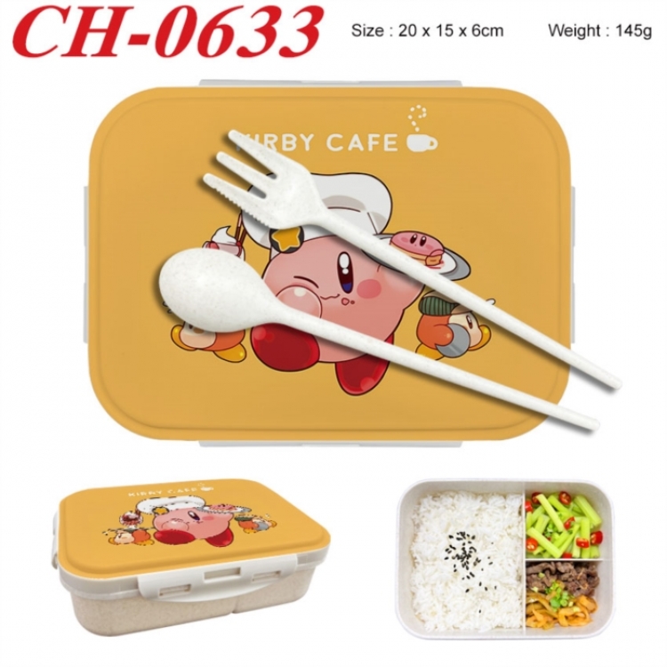 Kirby Anime themed UV printed student lunch box 20x15x6cm 145g