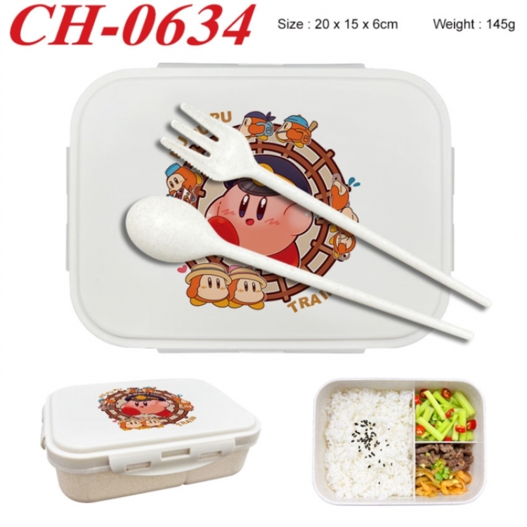 Kirby Anime themed UV printed student lunch box 20x15x6cm 145g