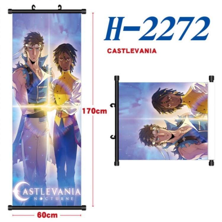 CASTLEVANIA Black plastic rod cloth hanging canvas painting Wall Scroll 60x170cm