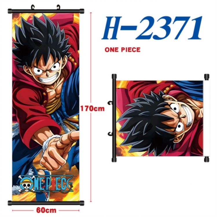 One Piece Black plastic rod cloth hanging canvas painting Wall Scroll 60x170cm