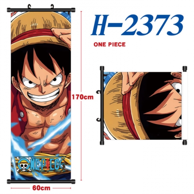 One Piece Black plastic rod cloth hanging canvas painting Wall Scroll 60x170cm