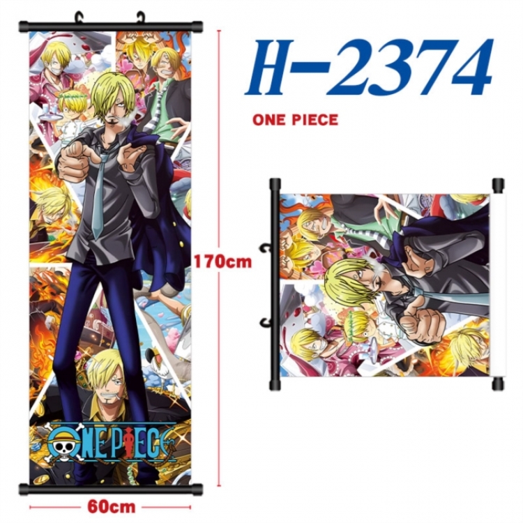 One Piece Black plastic rod cloth hanging canvas painting Wall Scroll 60x170cm