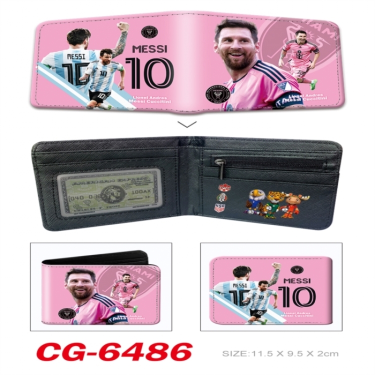 World Cup 3D concave convex two fold short card wallet 11X9.5X2cm 65G