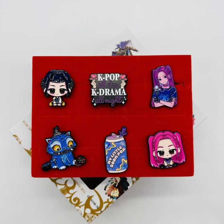 K-Pop Demon Hunters Anime peripheral badge brooch box
