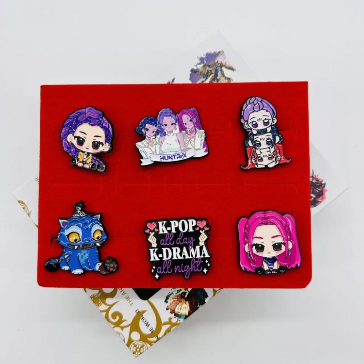 K-Pop Demon Hunters Anime peripheral badge brooch box