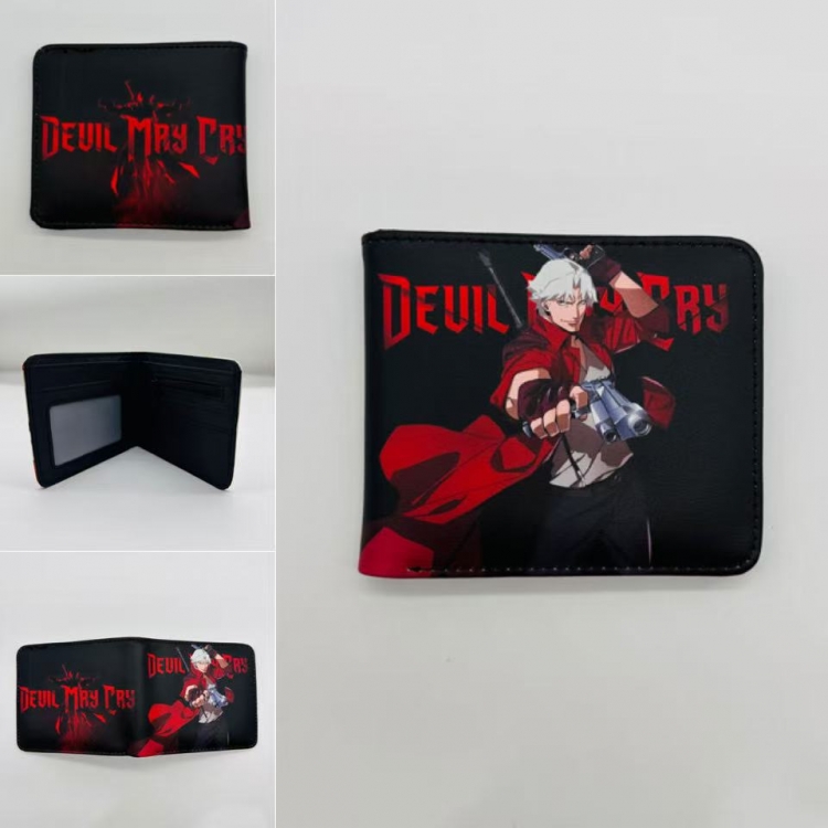 Devil May Cry Full color Two fold short card case wallet 11X9.5CM