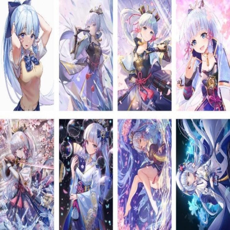 Genshin Impact Embossed poster 8 pcs a set 42X29CM price for 5 sets 
