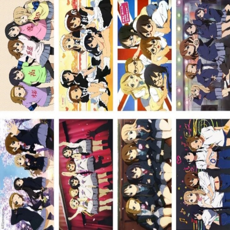 K-ON! Embossed poster 8 pcs a set 42X29CM price for 5 sets 