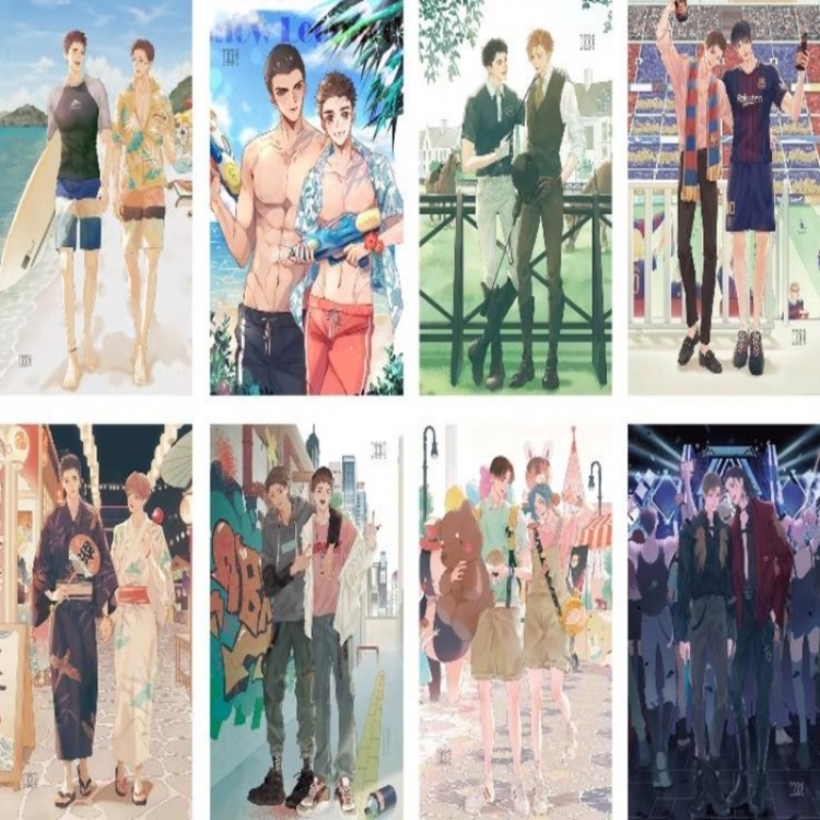 188 men's team Embossed poster 8 pcs a set 42X29CM price for 5 sets