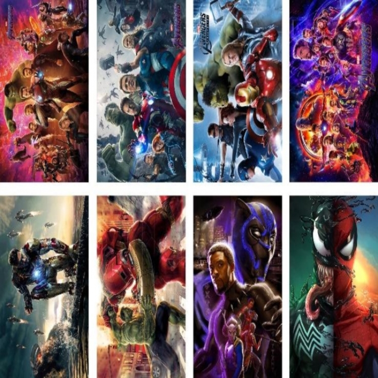The avengers allianc Embossed poster 8 pcs a set 42X29CM price for 5 sets