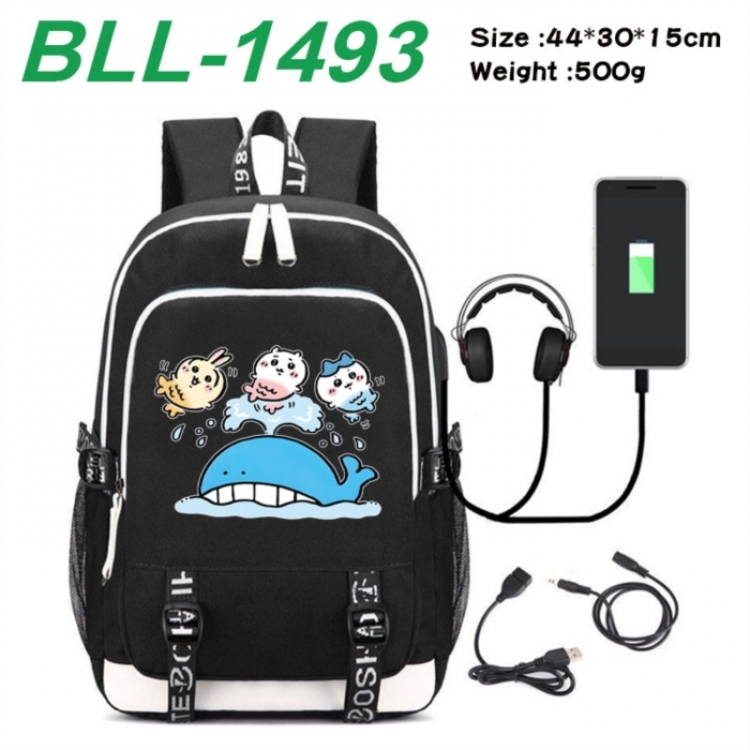 Chiikawa Game Canvas Backpack Waterproof School Bag 44X30X15CM 500G