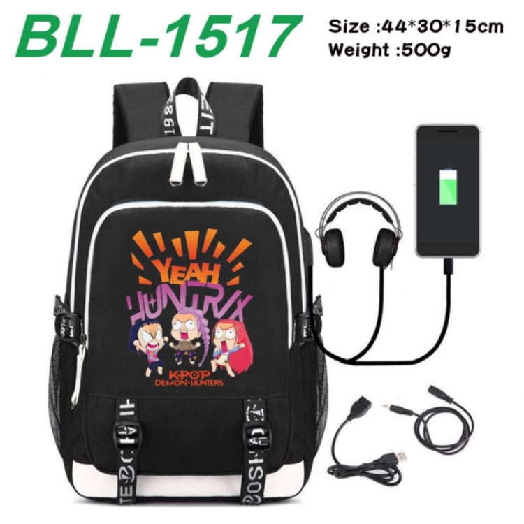 K-Pop Demon Hunters Game Canvas Backpack Waterproof School Bag 44X30X15CM 500G