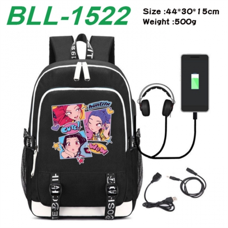 K-Pop Demon Hunters Game Canvas Backpack Waterproof School Bag 44X30X15CM 500G