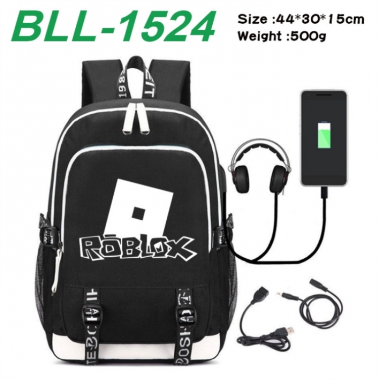 Roblox Game Canvas Backpack Waterproof School Bag 44X30X15CM 500G