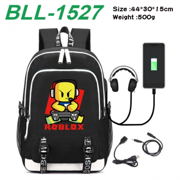 Roblox Game Canvas Backpack Waterproof School Bag 44X30X15CM 500G
