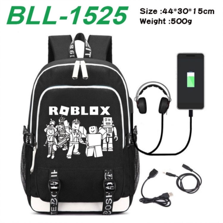 Roblox Game Canvas Backpack Waterproof School Bag 44X30X15CM 500G