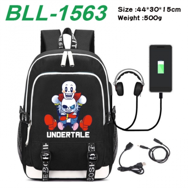Undertale Game Canvas Backpack Waterproof School Bag 44X30X15CM 500G