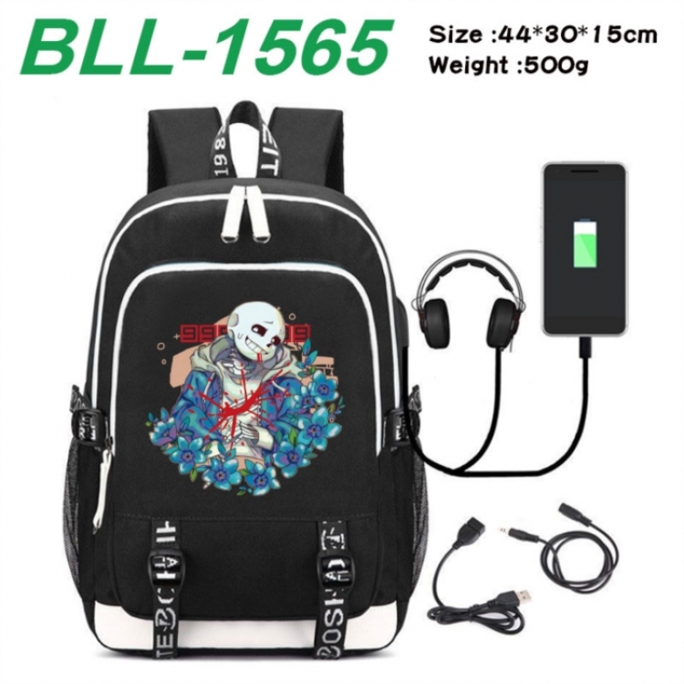 Undertale Game Canvas Backpack Waterproof School Bag 44X30X15CM 500G