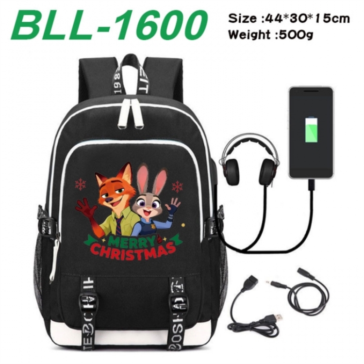 Zootopia Game Canvas Backpack Waterproof School Bag 44X30X15CM 500G