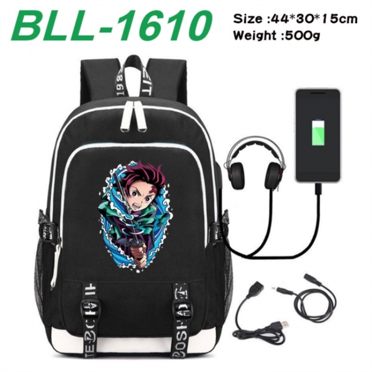 Demon Slayer Kimets Game Canvas Backpack Waterproof School Bag 44X30X15CM 500G