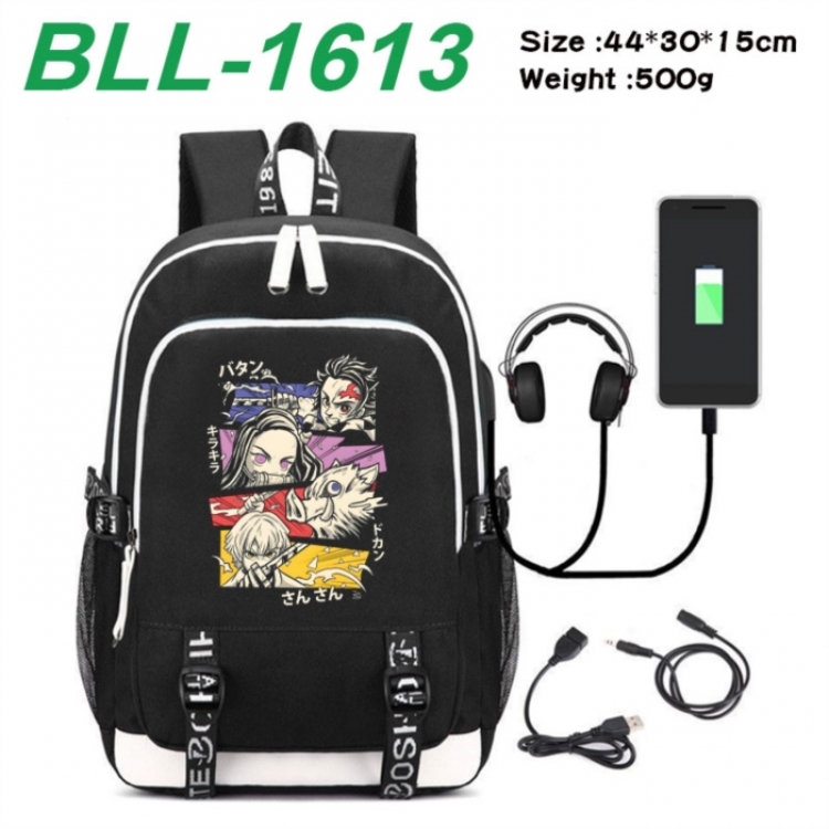 Demon Slayer Kimets Game Canvas Backpack Waterproof School Bag 44X30X15CM 500G
