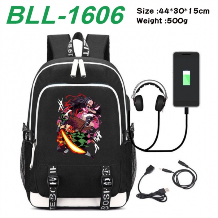 Demon Slayer Kimets Game Canvas Backpack Waterproof School Bag 44X30X15CM 500G