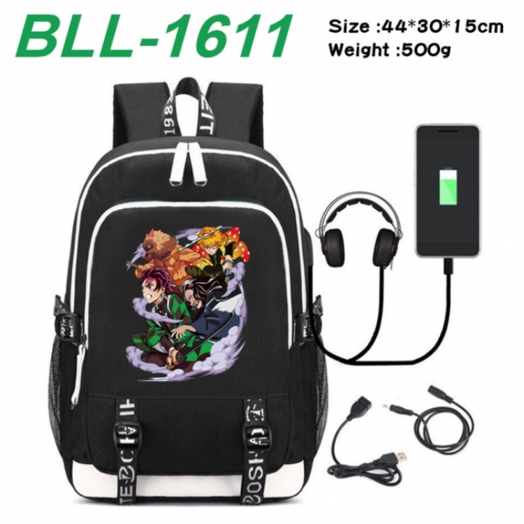 Demon Slayer Kimets Game Canvas Backpack Waterproof School Bag 44X30X15CM 500G