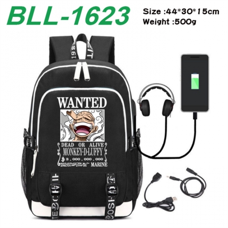 One Piece Game Canvas Backpack Waterproof School Bag 44X30X15CM 500G