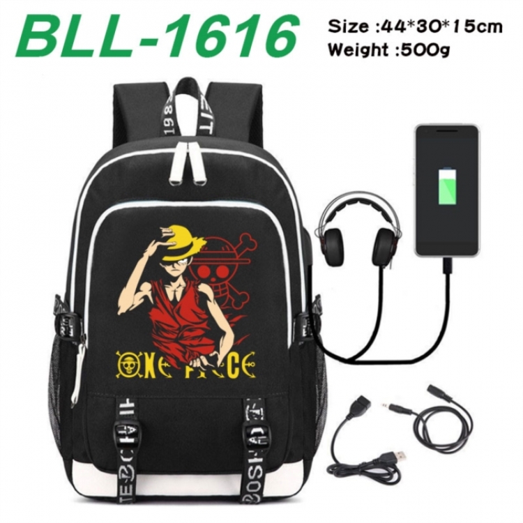 One Piece Game Canvas Backpack Waterproof School Bag 44X30X15CM 500G