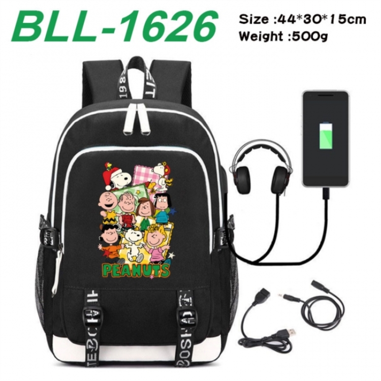 Peanuts‌ Game Canvas Backpack Waterproof School Bag 44X30X15CM 500G