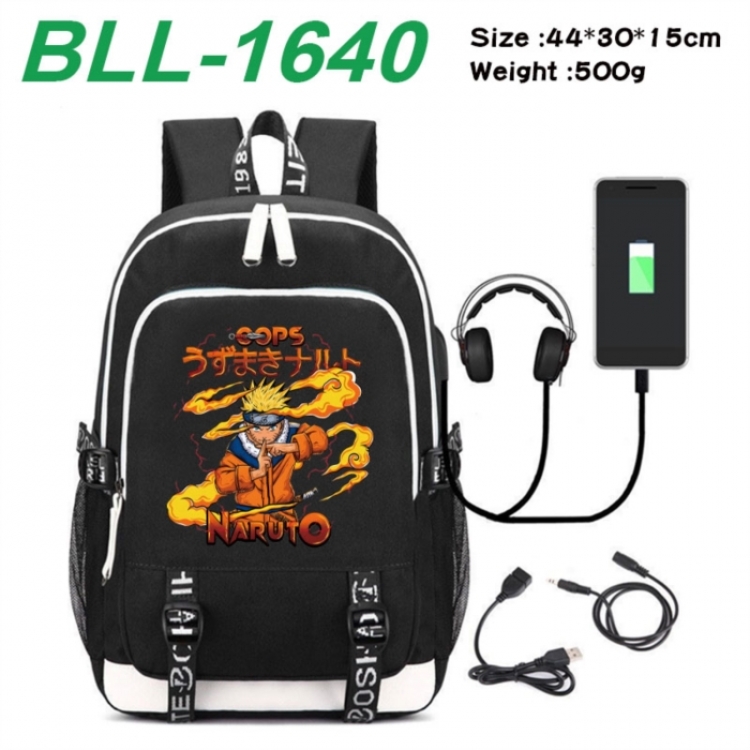 Naruto Game Canvas Backpack Waterproof School Bag 44X30X15CM 500G