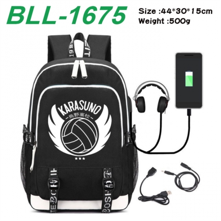 Haikyuu!! Game Canvas Backpack Waterproof School Bag 44X30X15CM 500G