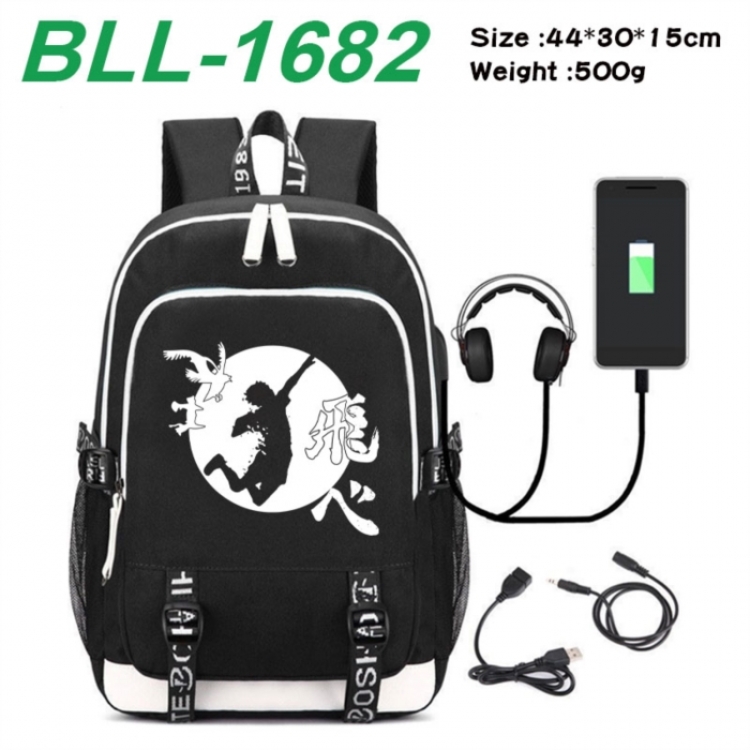Haikyuu!! Game Canvas Backpack Waterproof School Bag 44X30X15CM 500G