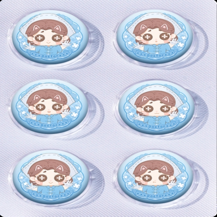 Identity V Anime peripheral pill bar badge 25mm a set of 6 price for 5 sets   