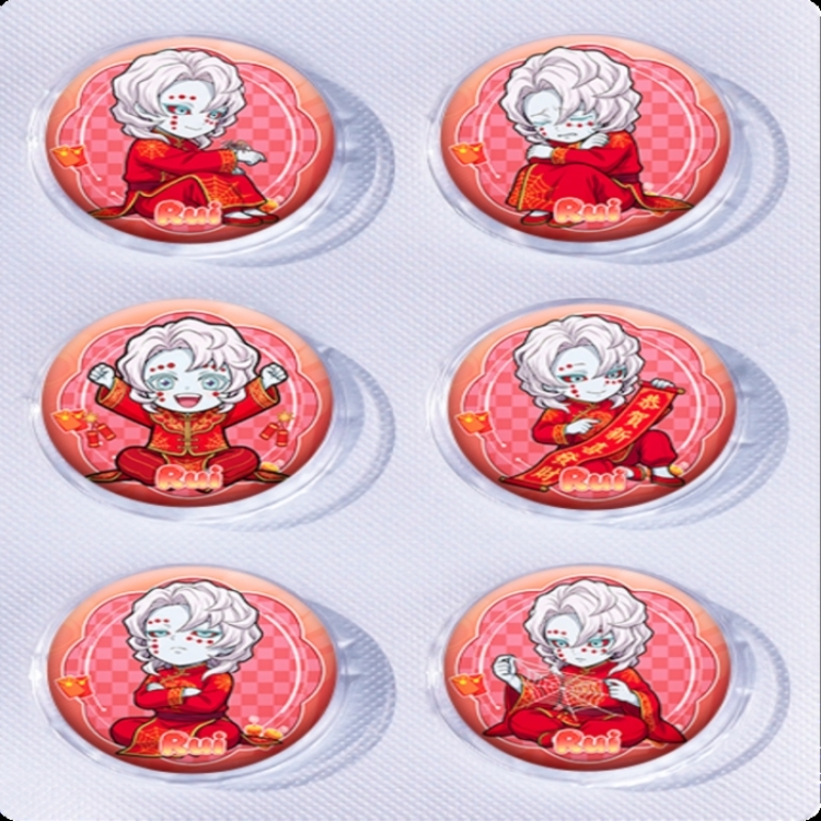 Demon Slayer Kimets Anime peripheral pill bar badge 25mm a set of 6 price for 5 sets 