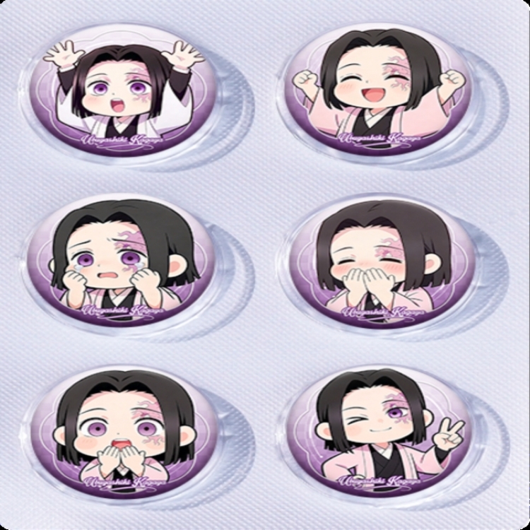 Demon Slayer Kimets Anime peripheral pill bar badge 25mm a set of 6 price for 5 sets 