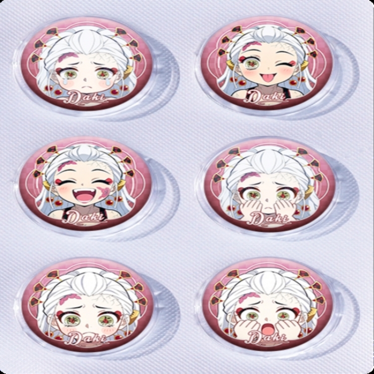 Demon Slayer Kimets Anime peripheral pill bar badge 25mm a set of 6 price for 5 sets 