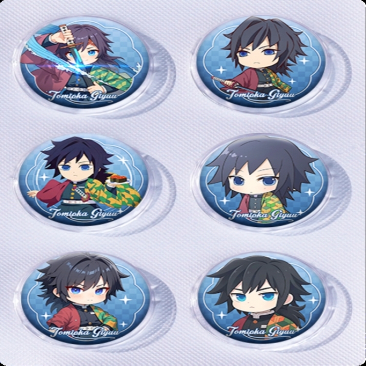 Demon Slayer Kimets Anime peripheral pill bar badge 25mm a set of 6 price for 5 sets 