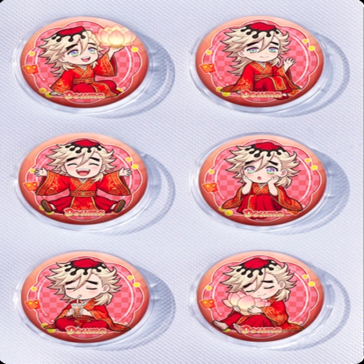 Demon Slayer Kimets Anime peripheral pill bar badge 25mm a set of 6 price for 5 sets 