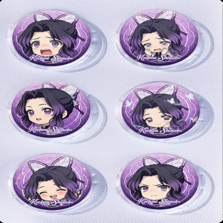 Demon Slayer Kimets Anime peripheral pill bar badge 25mm a set of 6 price for 5 sets 