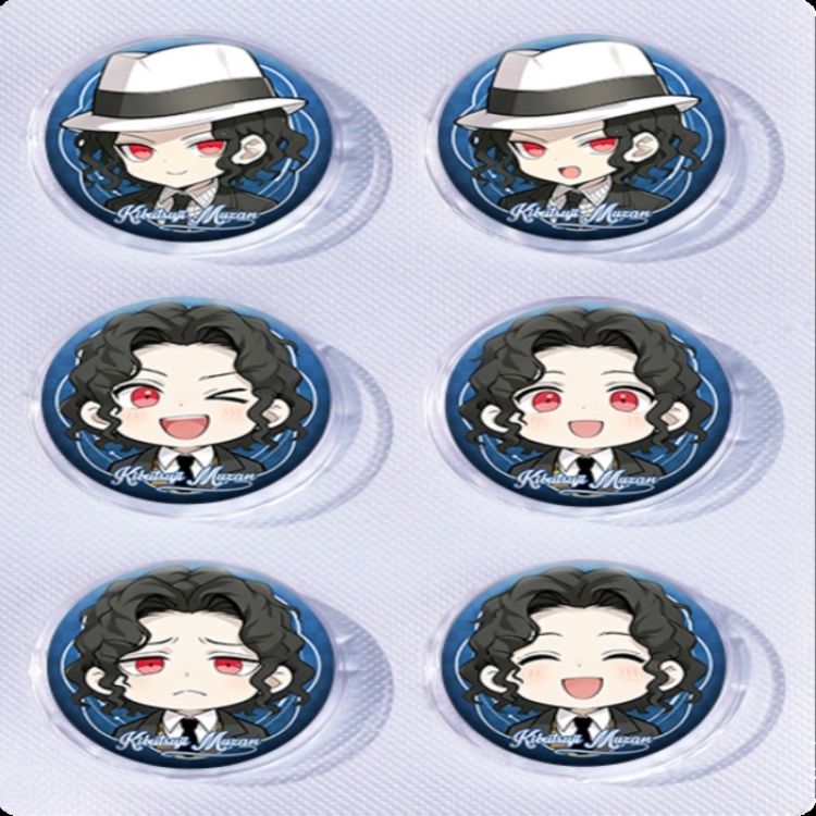 Demon Slayer Kimets Anime peripheral pill bar badge 25mm a set of 6 price for 5 sets 